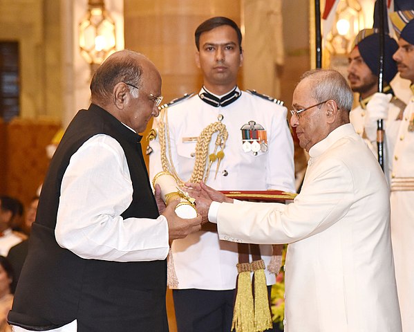 Padma Vibhushan Award to Sharad Pawar